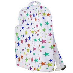 Star Random Background Scattered Double Compartment Backpack