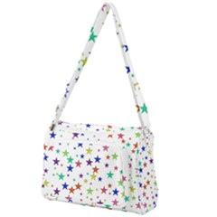 Star Random Background Scattered Front Pocket Crossbody Bag