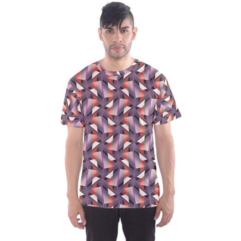 Pattern Abstract Fabric Wallpaper Men s Sports Mesh Tee by Pakrebo