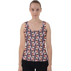 Pattern Abstract Fabric Wallpaper Velvet Tank Top