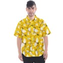 Pattern Background Corn Kernels Men s Short Sleeve Shirt View1