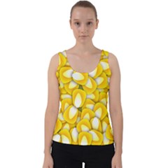 Pattern Background Corn Kernels Velvet Tank Top