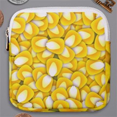 Pattern Background Corn Kernels Mini Square Pouch