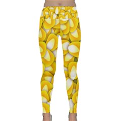 Pattern Background Corn Kernels Lightweight Velour Classic Yoga Leggings