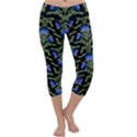 Pattern Thistle Structure Texture Capri Yoga Leggings View1