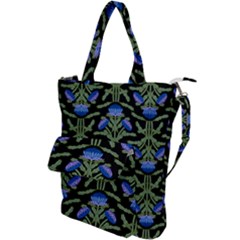 Pattern Thistle Structure Texture Shoulder Tote Bag