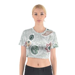 Peisles Pattern Module Design Cotton Crop Top by Pakrebo