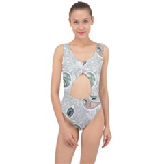 Peisles Pattern Module Design Center Cut Out Swimsuit