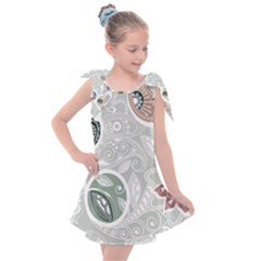 Peisles Pattern Module Design Kids  Tie Up Tunic Dress