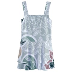 Peisles Pattern Module Design Kids  Layered Skirt Swimsuit