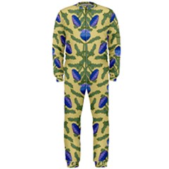 Pattern Thistle Structure Texture Onepiece Jumpsuit (men)  by Pakrebo