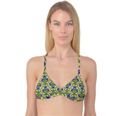 Pattern Thistle Structure Texture Reversible Tri Bikini Top by Pakrebo