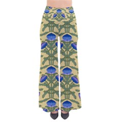 Pattern Thistle Structure Texture So Vintage Palazzo Pants by Pakrebo