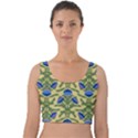 Pattern Thistle Structure Texture Velvet Crop Top View1