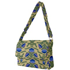 Pattern Thistle Structure Texture Full Print Messenger Bag