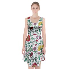 Flowers Garden Tropical Plant Racerback Midi Dress by Pakrebo