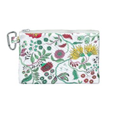 Flowers Garden Tropical Plant Canvas Cosmetic Bag (medium) by Pakrebo