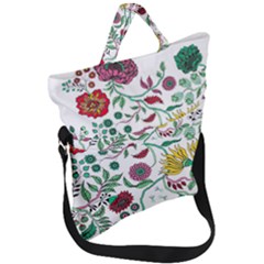 Flowers Garden Tropical Plant Fold Over Handle Tote Bag