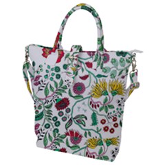 Flowers Garden Tropical Plant Buckle Top Tote Bag