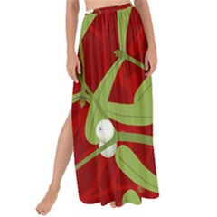 Mistletoe Christmas Texture Advent Maxi Chiffon Tie-up Sarong by Pakrebo