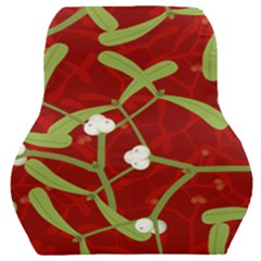 Mistletoe Christmas Texture Advent Car Seat Back Cushion  by Pakrebo