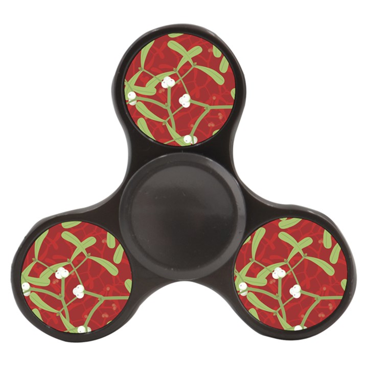 Mistletoe Christmas Texture Advent Finger Spinner