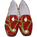 Mistletoe Christmas Texture Advent Women s Classic Loafer Heels View1