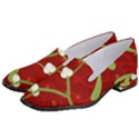 Mistletoe Christmas Texture Advent Women s Classic Loafer Heels View2