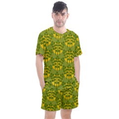 Texture Plant Herbs Herb Green Men s Mesh Tee And Shorts Set