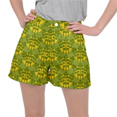 Texture Plant Herbs Herb Green Stretch Ripstop Shorts