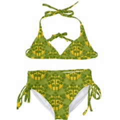 Texture Plant Herbs Herb Green Kids  Classic Bikini Set