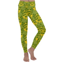 Texture Plant Herbs Herb Green Kids  Lightweight Velour Classic Yoga Leggings