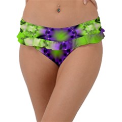 Pattern Abstract Background Art Green Frill Bikini Bottom