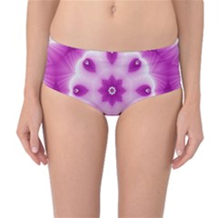 Pattern Abstract Background Art Purple Mid-waist Bikini Bottoms by Pakrebo