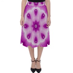 Pattern Abstract Background Art Purple Classic Midi Skirt