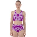 Pattern Abstract Background Art Purple Racer Back Bikini Set View1