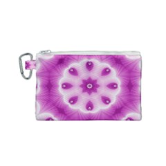 Pattern Abstract Background Art Purple Canvas Cosmetic Bag (small)