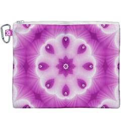 Pattern Abstract Background Art Purple Canvas Cosmetic Bag (xxxl)