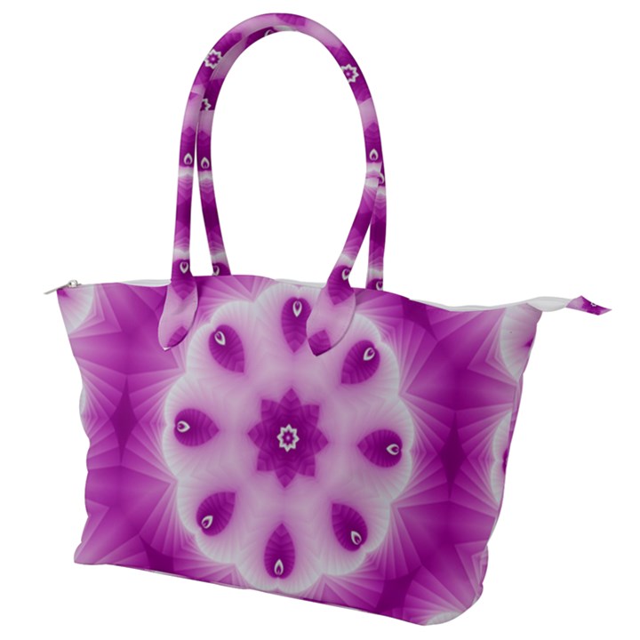 Pattern Abstract Background Art Purple Canvas Shoulder Bag