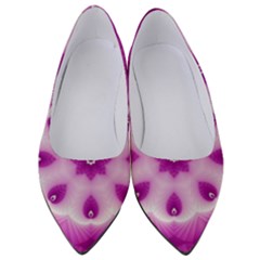 Pattern Abstract Background Art Purple Women s Low Heels