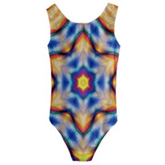 Pattern Abstract Background Art Kids  Cut-out Back One Piece Swimsuit