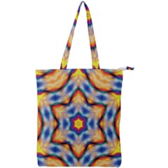 Pattern Abstract Background Art Double Zip Up Tote Bag