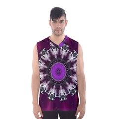 Kaleidoscope Round Circle Geometry Men s Basketball Tank Top by Pakrebo