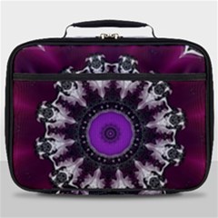 Kaleidoscope Round Circle Geometry Full Print Lunch Bag