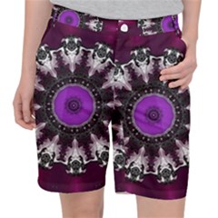 Kaleidoscope Round Circle Geometry Pocket Shorts