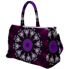 Kaleidoscope Round Circle Geometry Duffel Travel Bag