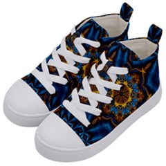 Pattern Abstract Background Art Kids  Mid-top Canvas Sneakers