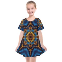 Pattern Abstract Background Art Kids  Smock Dress