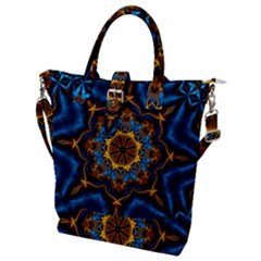 Pattern Abstract Background Art Buckle Top Tote Bag