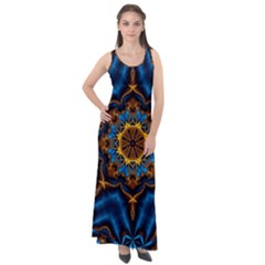 Pattern Abstract Background Art Sleeveless Velour Maxi Dress